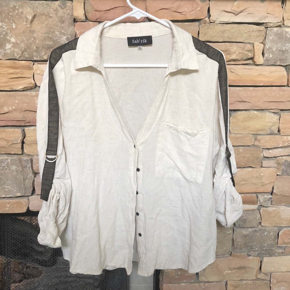 Button up, adjustable sleeves